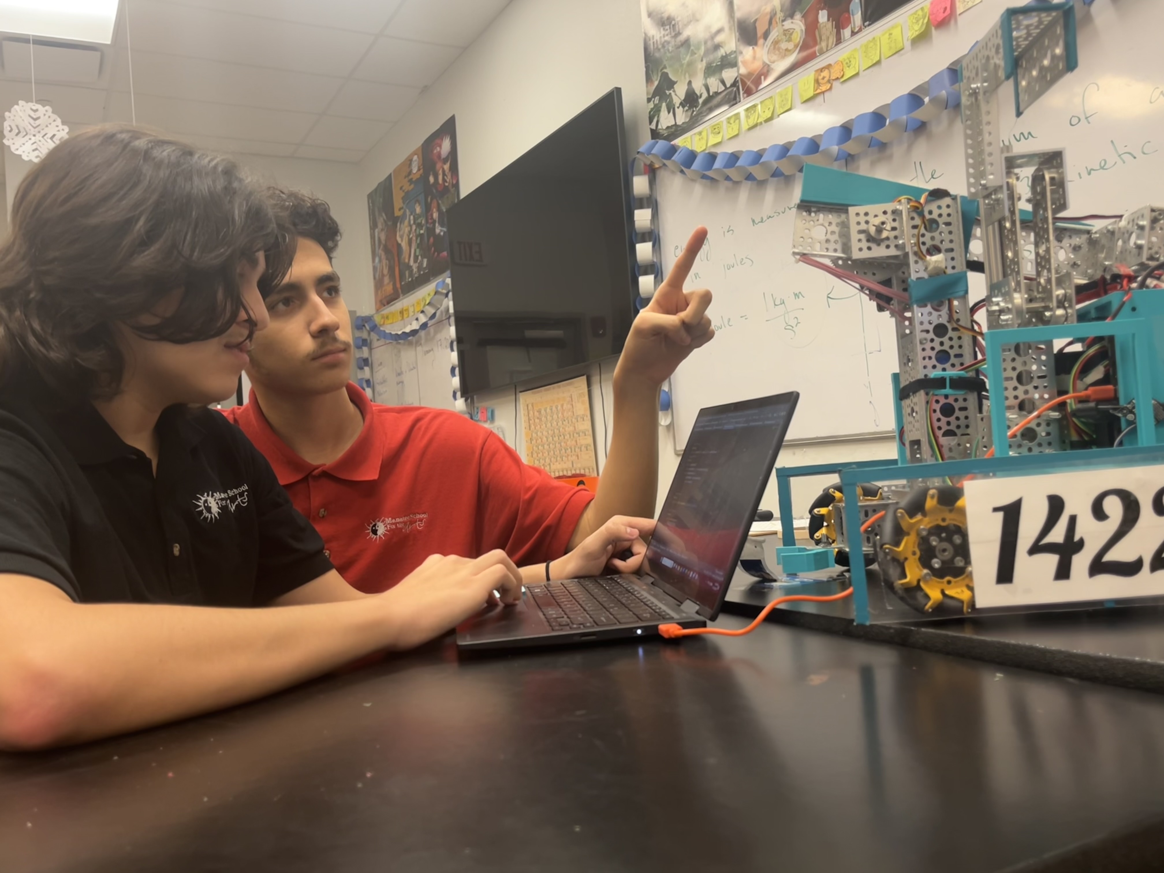 Team members uploading code to Bob.